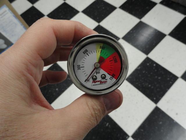 Liquid Filled Nitrous Pressure Gauge 1.5"